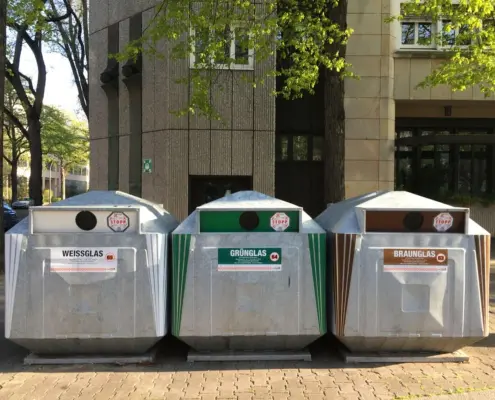 Rác là các lọ thuỷ tinh - Glasmüll 