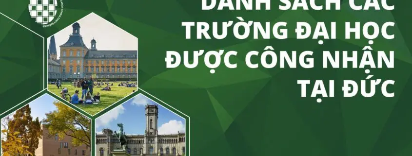 danh sách các trường đại học được công nhận tại đức