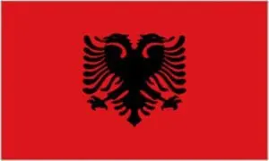 Cờ các nước châu Âu - Cộng hoà Albania