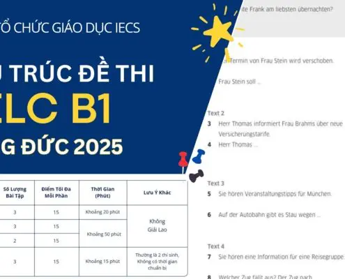 Cấu trúc đề thi TELC B1