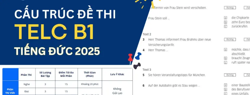 Cấu trúc đề thi TELC B1