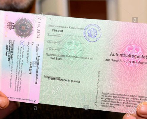 Aufenthaltsgestattung - Giấy phép tạm trú