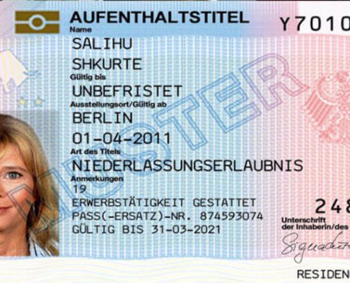 Định cư tại Đức -Niederlassungserlaubnis