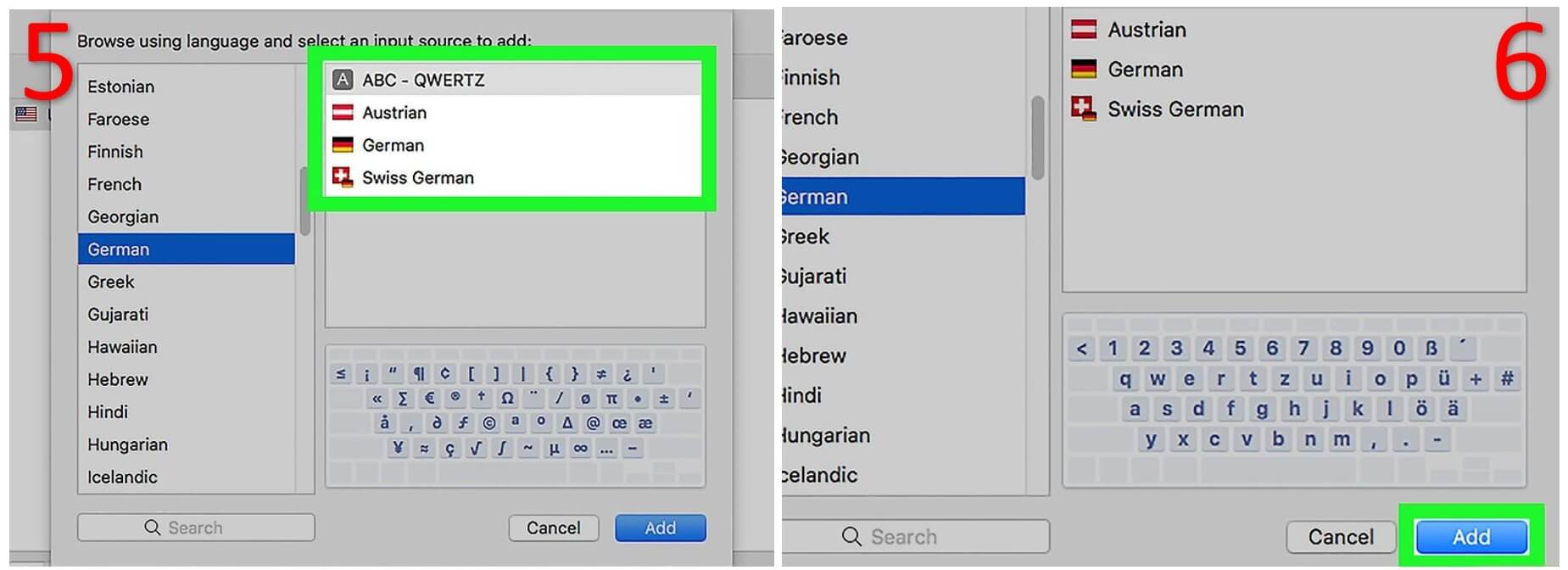Bàn phím tiếng Đức trên Macbook 3