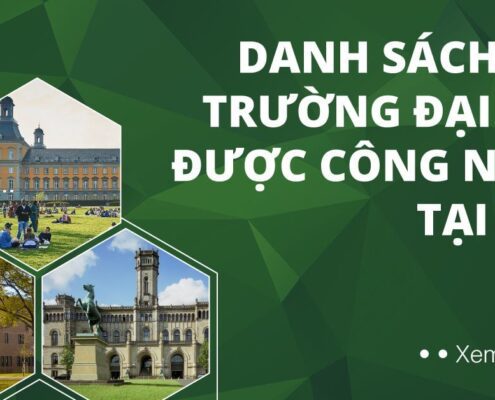 danh sách các trường đại học được công nhận tại đức