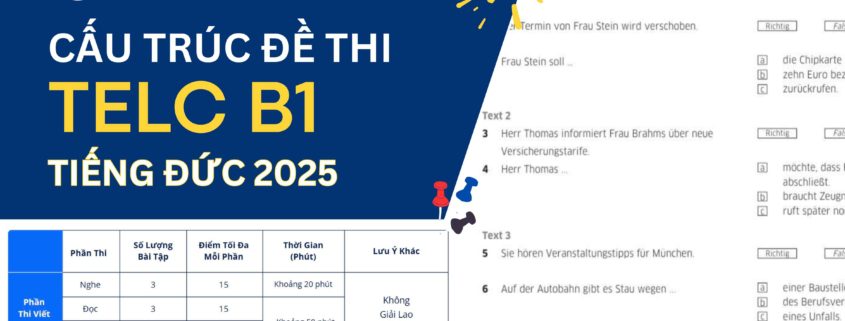 Cấu trúc đề thi TELC B1